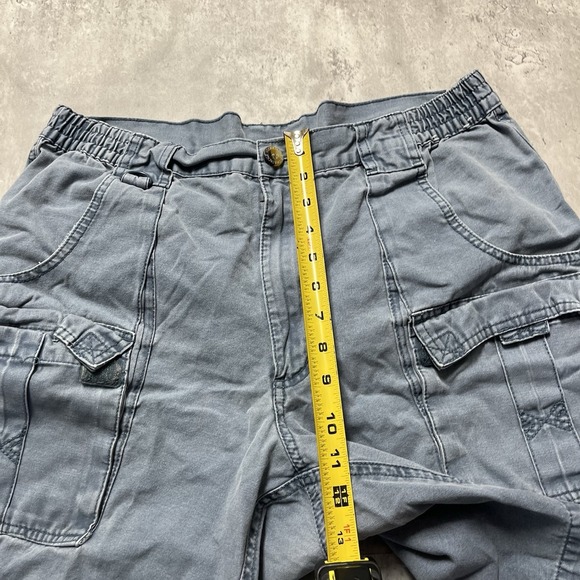 Repair New York City Cargo Tactical Shorts Blue Street Wear Size 36 Straps Hooks - Picture 4 of 9